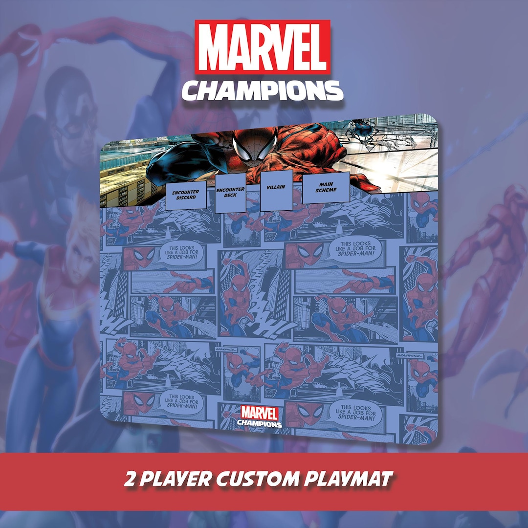 2人用マーベルチャンピオンズプレイマット - スパイダーマン - TCG