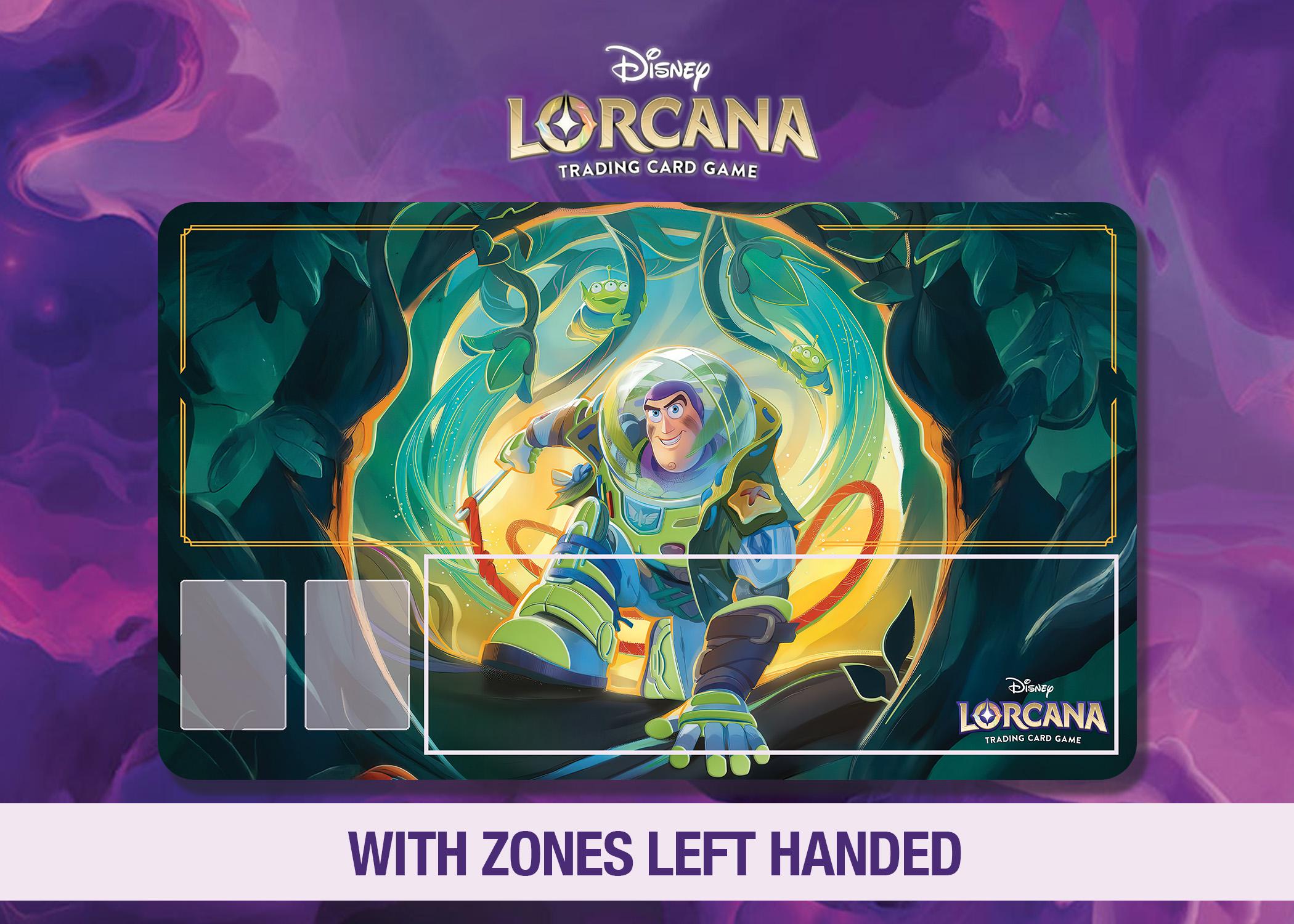 Disney Lorcana Playmat Buzz Lightyear | Neoprene 24x14 Stitched