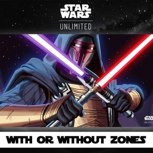 Star Wars Unlimited - Darth Revan - Empire - Legends of the Force - Playmat - TCG - kaartspel - met of zonder zones - steekranden