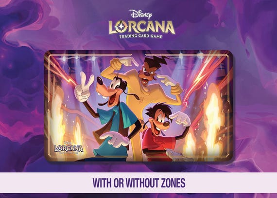 Disney Lorcana Playmat - A Goofy Movie – Powerline, Goofy, Max