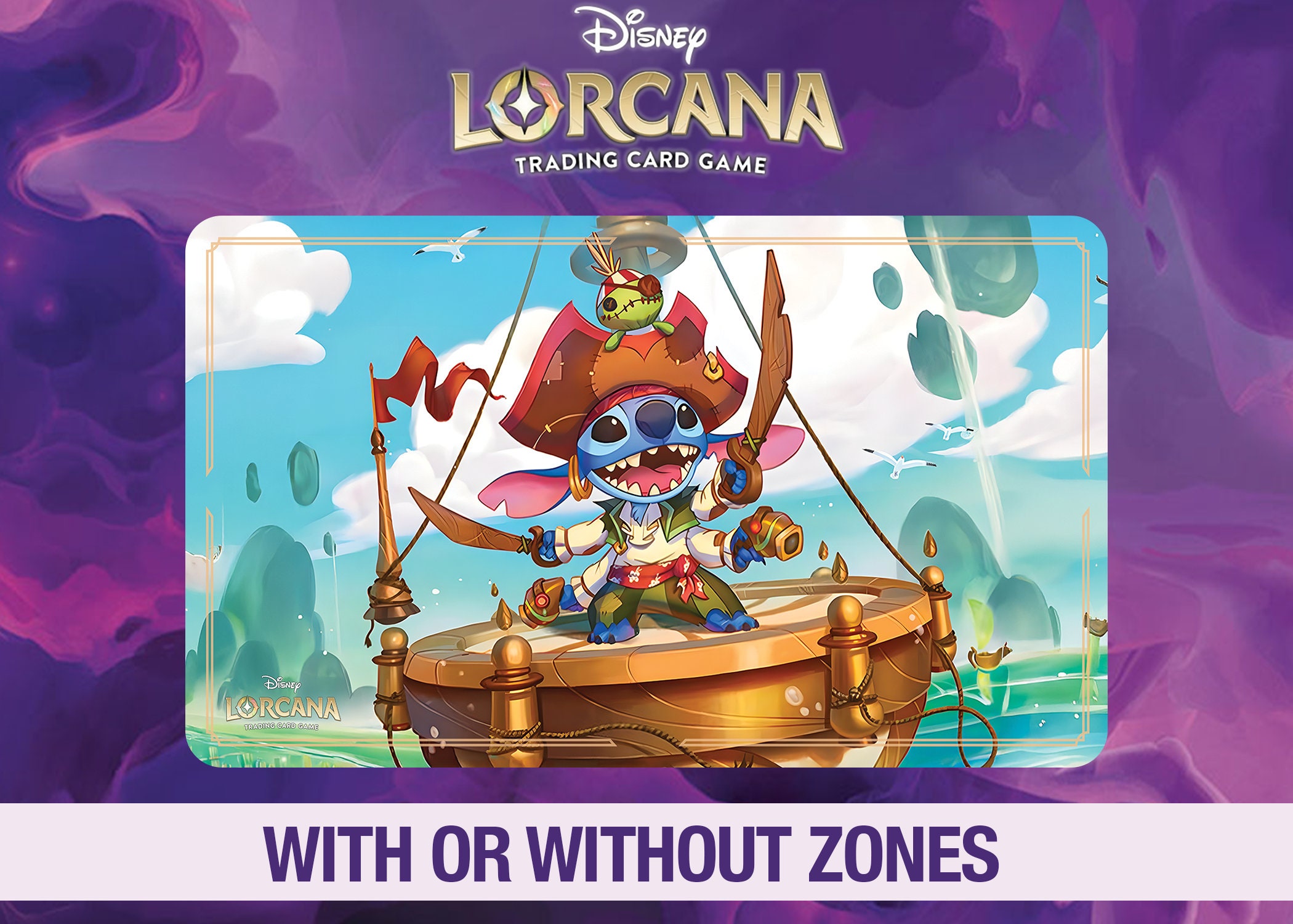 Disney Lorcana Playmat - Stitch - Azurite Sea - TCG - Custom