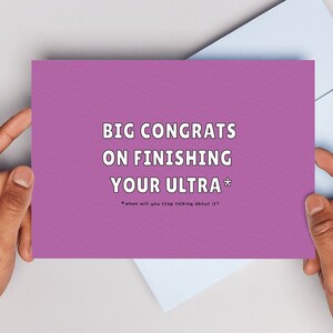Ultra Running - Joke Card