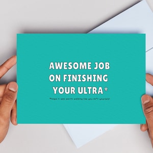 Joke Card ultrarunning ultramarathon