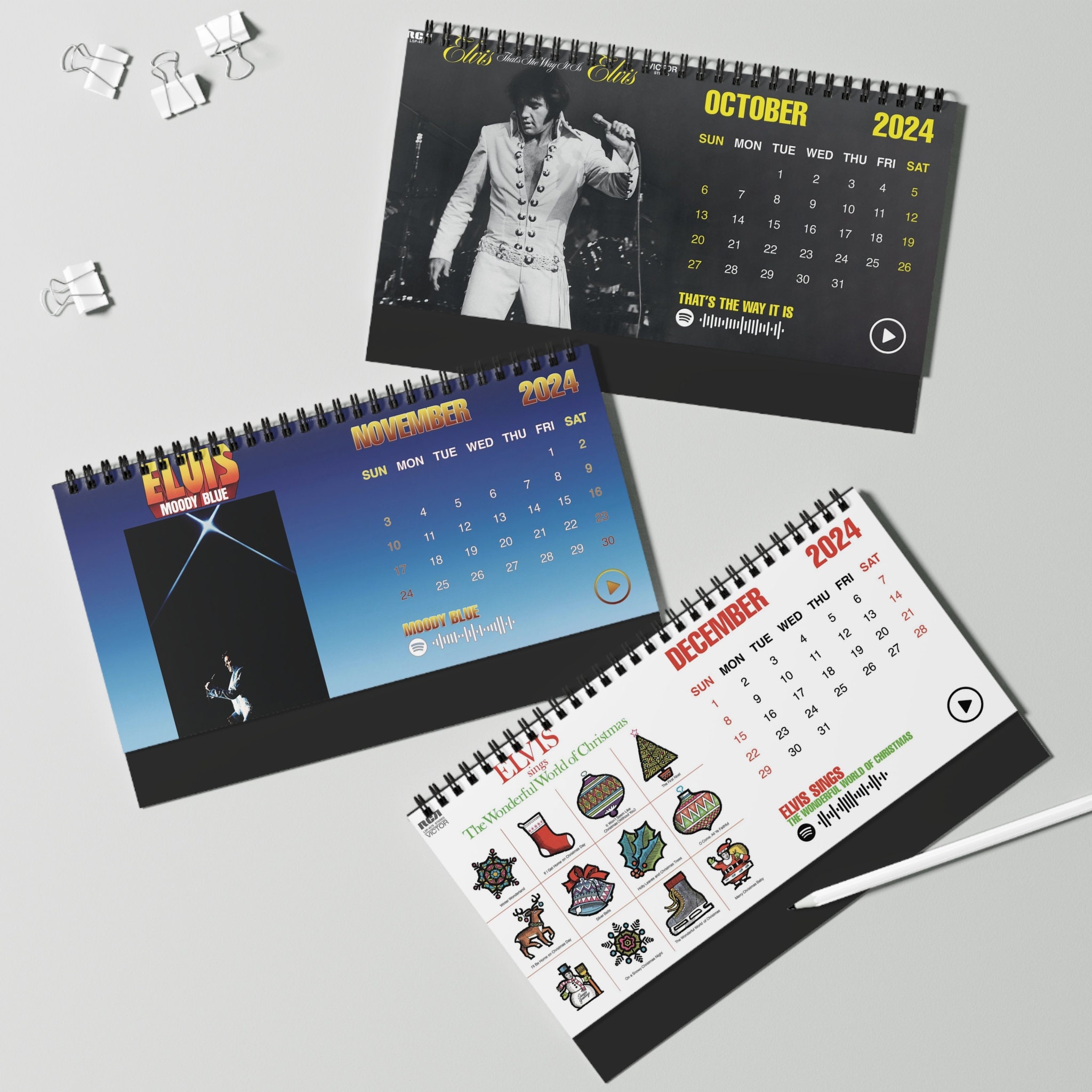 2024 Elvis Presley Desk Calendar 2024 Desk Calendar Elvis Presley