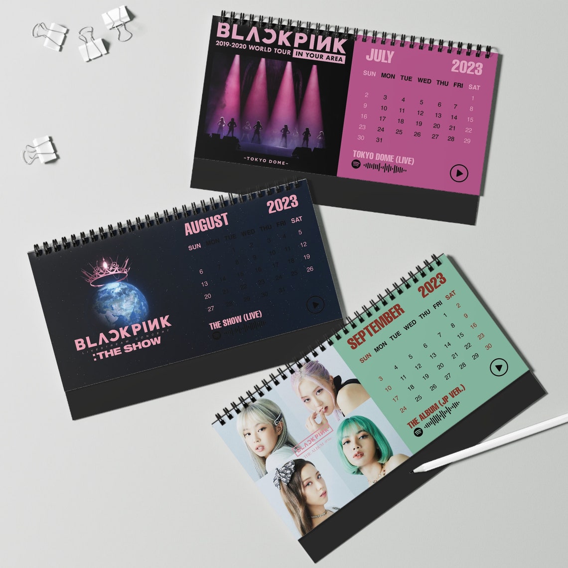 2025 Blackpink Desk Calendar Blackpink Calendar 2025 Etsy Canada