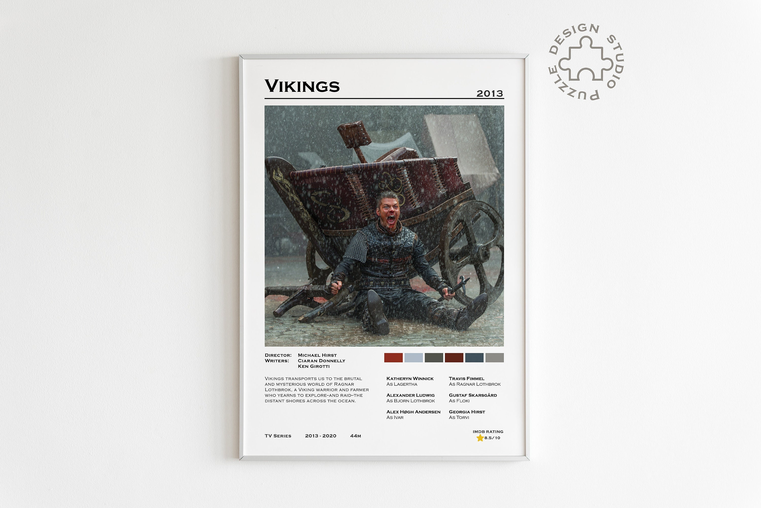 Vikings Tv Show Art Etsy