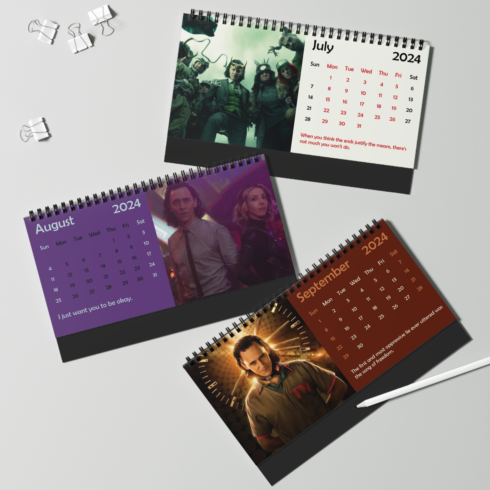 2024 Loki Desk Calendar 2024 Desk Calendar Loki 2024 Calendar