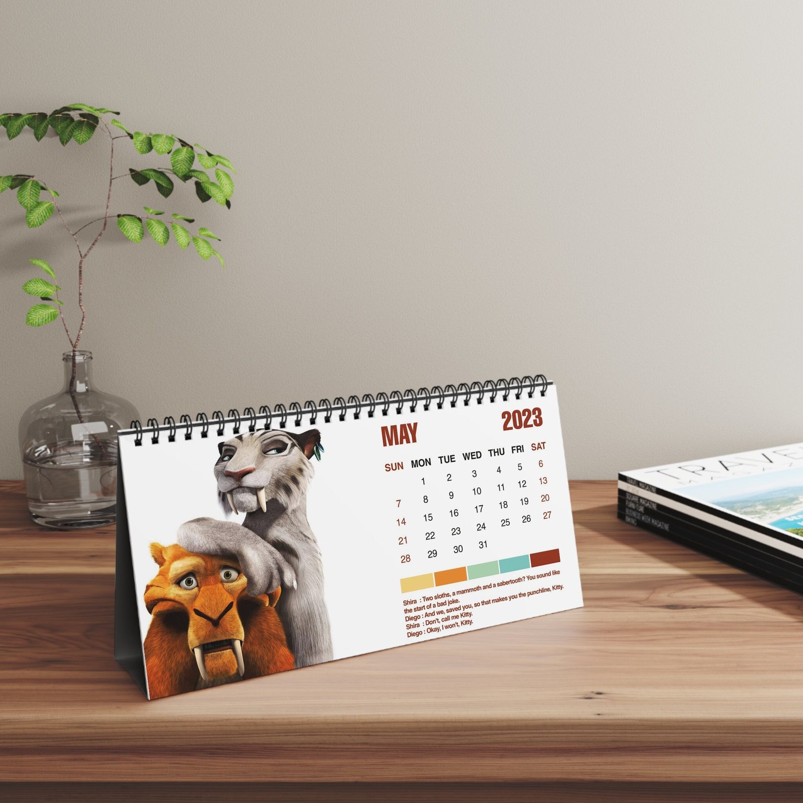 2023 Ice Age Desk Calendar Ice Age Calendar 2023 Ice Age Etsy