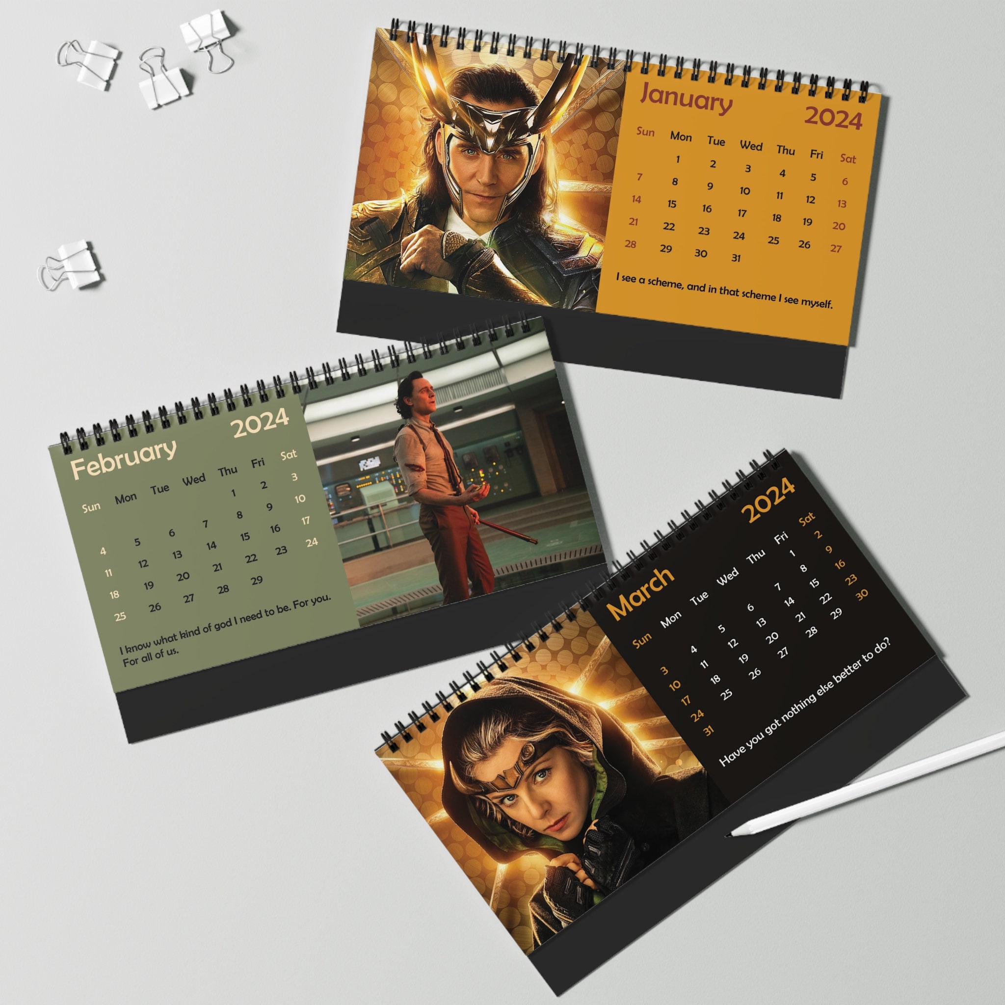 2024 Loki Desk Calendar 2024 Desk Calendar Loki 2024 Calendar