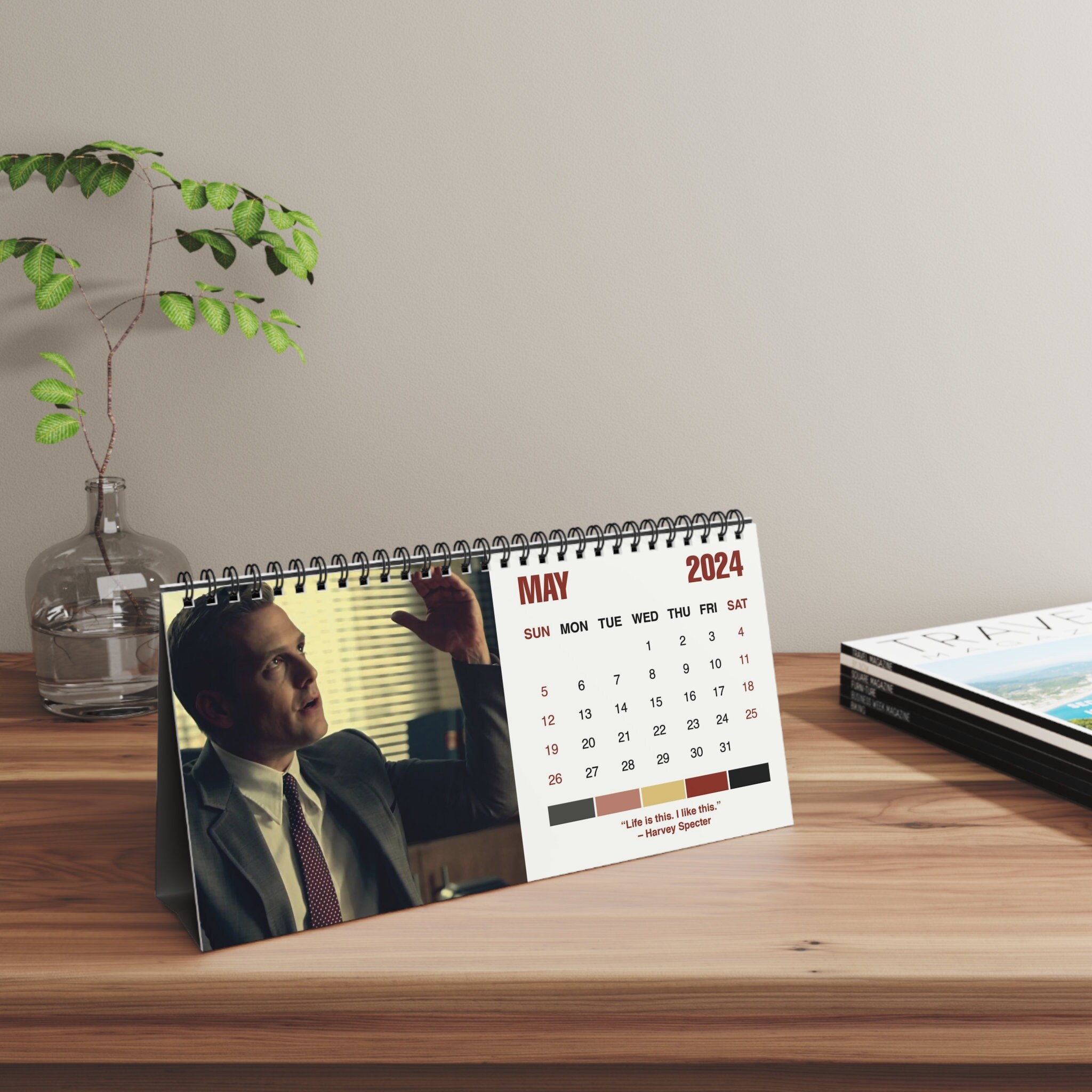 2025 Suits Desk Calendar 2025 Desk Calendar Suits 2025 Calendar