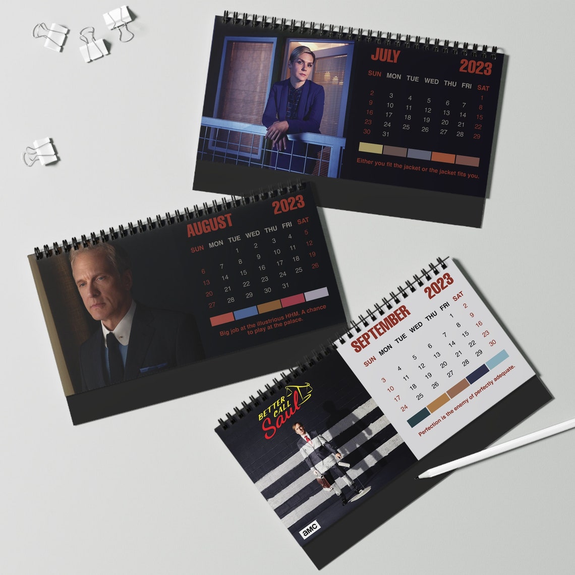 2023-better-call-saul-desk-calendar-better-call-saul-etsy