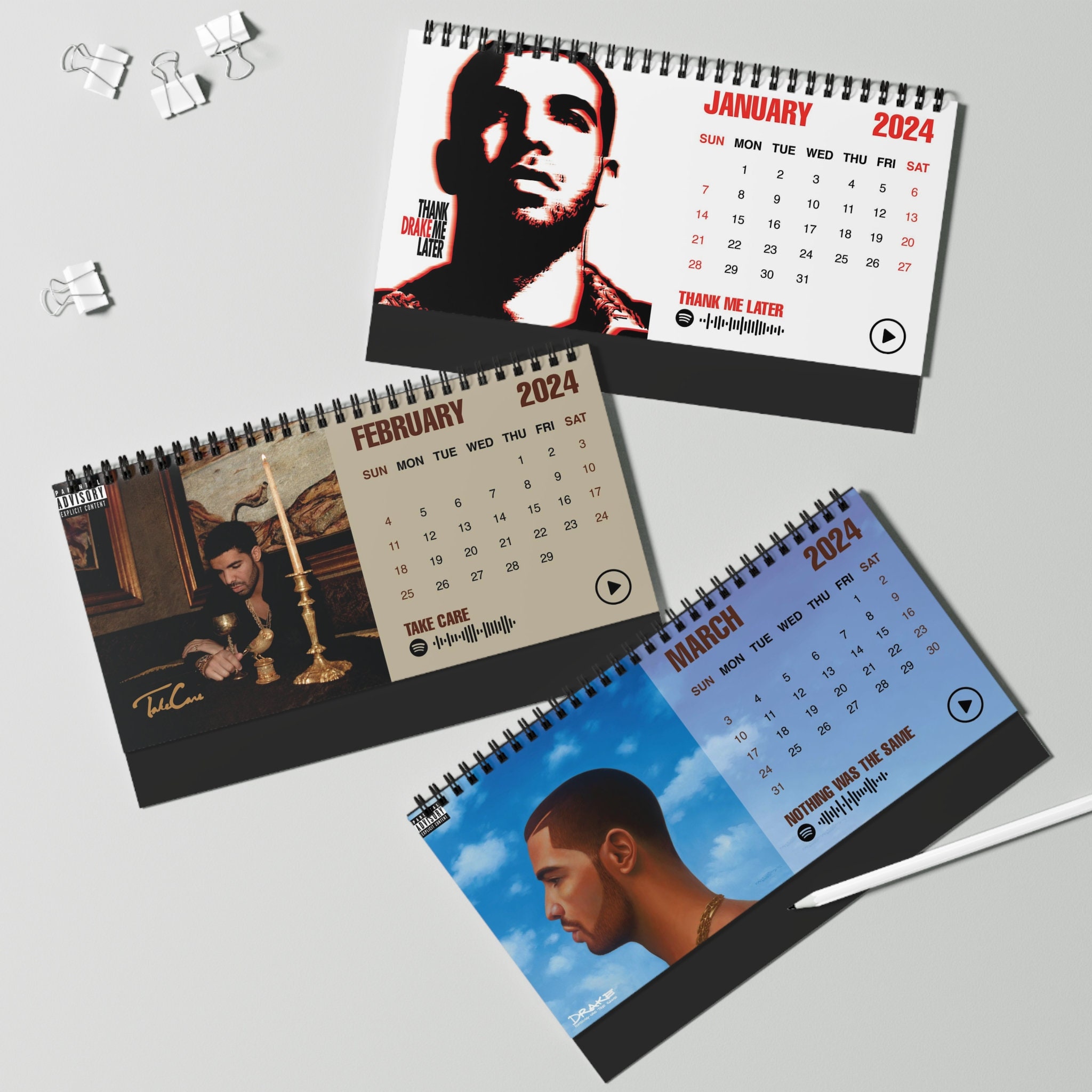2024 Drake Desk Calendar 2024 Desk Calendar Drake 2024 Calendar