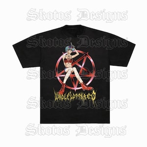 Camiseta roja de chica anime de Playboi Carti Whole Lotta