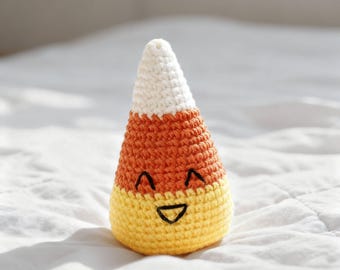 Candy Corn Crochet Pattern, Amigurumi Plush Tutorial (PDF) English, Candy Corn Crochet Pattern, Plushie Halloween Candy, Halloween Pattern