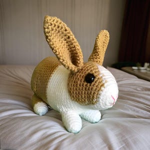 Realistic Bunny Crochet Pattern - Amigurumi Easter Plush Bunny Tutorial in English, Rabbit Crochet Pattern, Mini Bunny Rabbit PDF Pattern