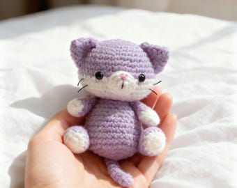 Cute Cat Crochet Pattern - Amigurumi Kitten Pattern, Amigurumi Pattern PDF English Easy For Beginners, Crochet Cat Pattern, Easy Cat Pattern