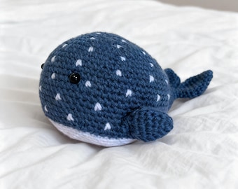 Whale Crochet Pattern - Easy Crochet Pattern, Amigurumi Crochet Patterns PDF in English, Children's Christmas gift, Animal Crochet Pattern
