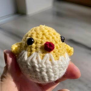 Chick Egg Crochet Pattern - Plushie Amigurumi Pattern PDF File Tutorial in English, Easter Amigurumi Pattern, Easter Crochet Pattern,Chicken