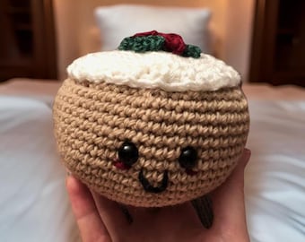 Christmas Treat Pudding Crochet Pattern - Amigurumi Beginner Pattern Christmas Treat PDF Tutorial in English, Christmas Pattern, Cute Gift