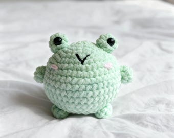 Frog Crochet Pattern - Chubby Amigurumi Plush Toy, Frog Pattern, Low Sew Amigurumi Crochet Patterns, Plushie Pattern, PDF Crochet Pattern