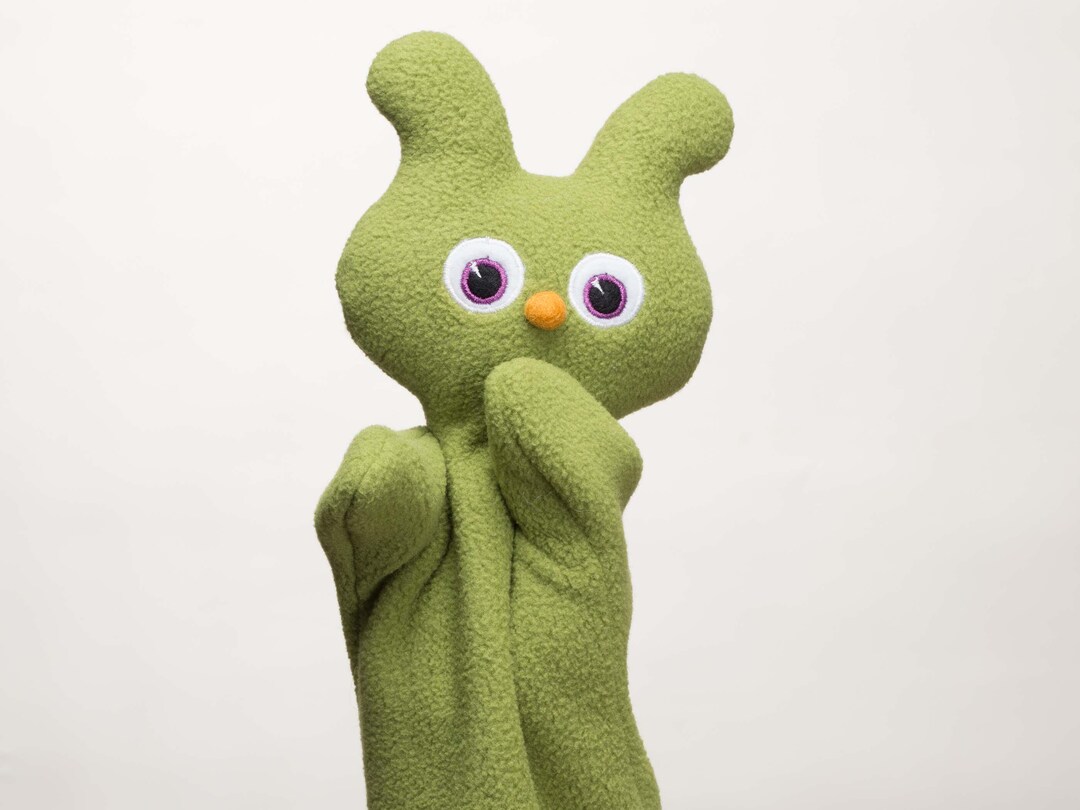 Hand Puppet - Brook Sprite - Nubby - Split Pea Green - Etsy