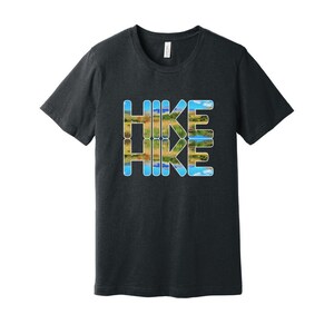Hike shirt, outdoor adventure, mountains hiking shirt, nature love, softstyle unisex fit t-shirt.