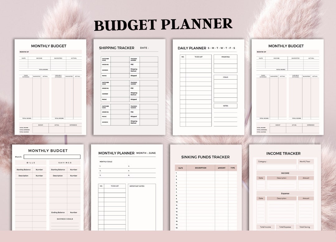 Budget Planner, Printable Business Inserts, Business Planner 2022 ...