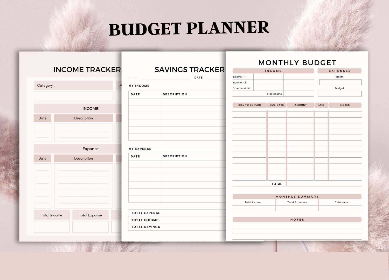 Budget Planner, Printable Business Inserts, Business Planner 2022 ...