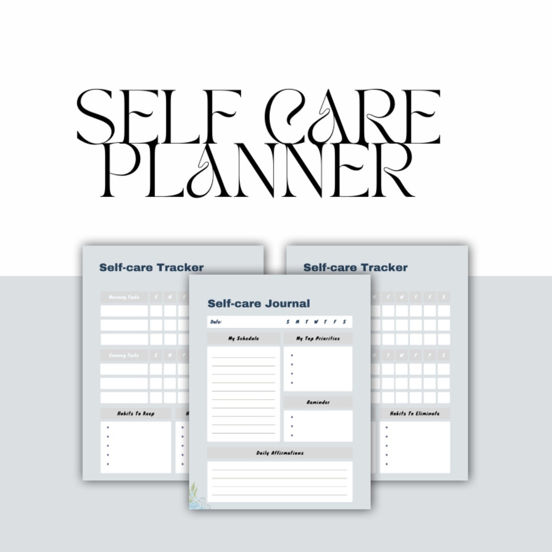 Self Care Planner Wellness Planner Self-care Planner - Etsy