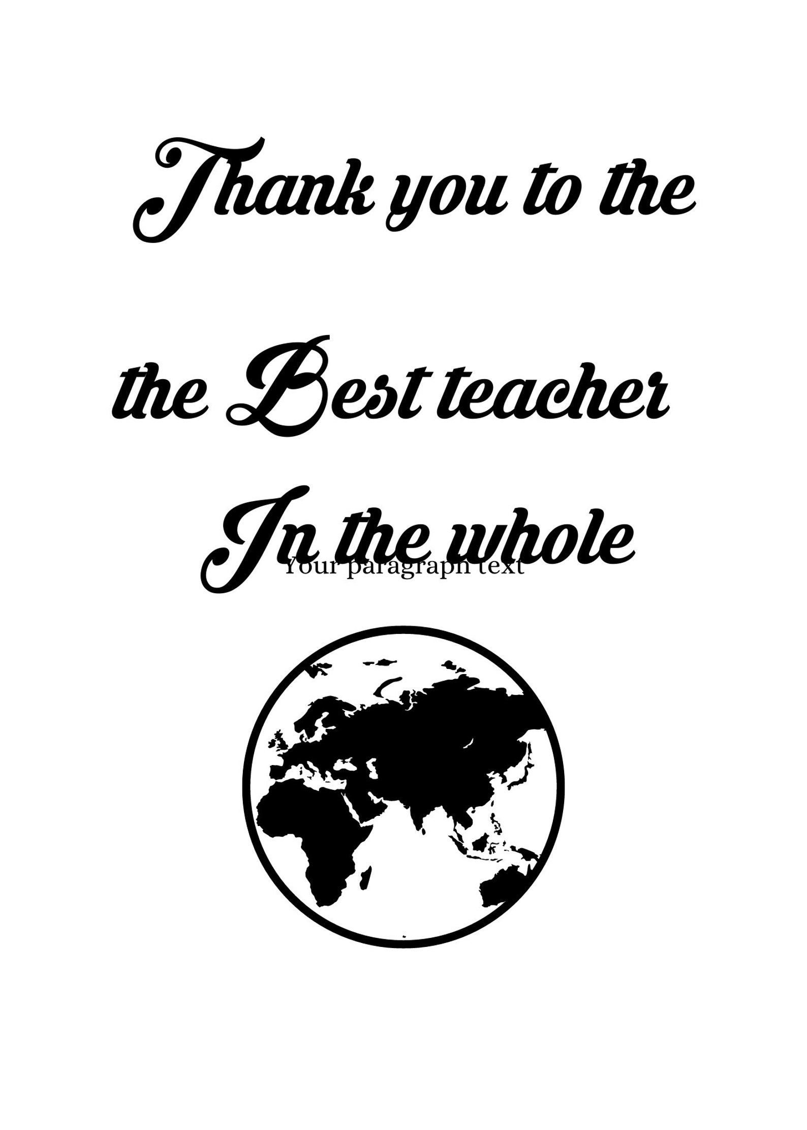 Teacher Appreciation Card, Teacher Thank You Card, Digital Card Teacher