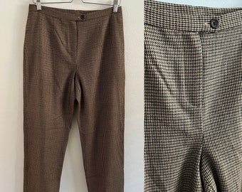Pantalones de tweed marrón