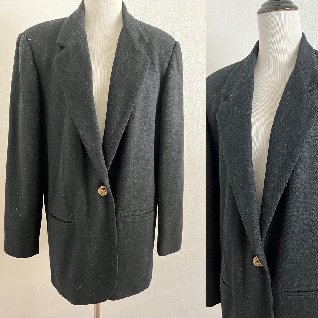 Oversized Blazer in Navy Blue main image 1