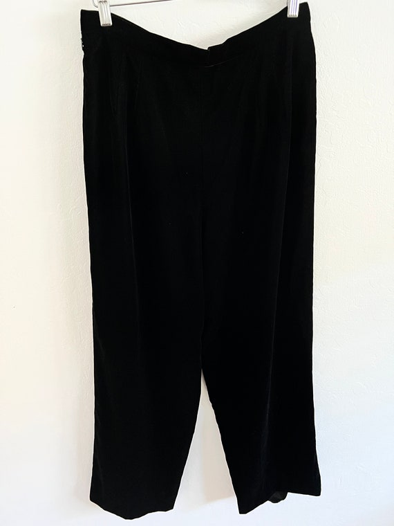 Black Velvet Pants - image 5