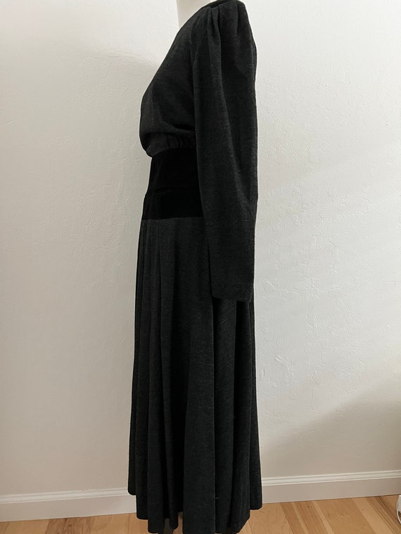 Kay Unger Wool & Suede Dress - image 4