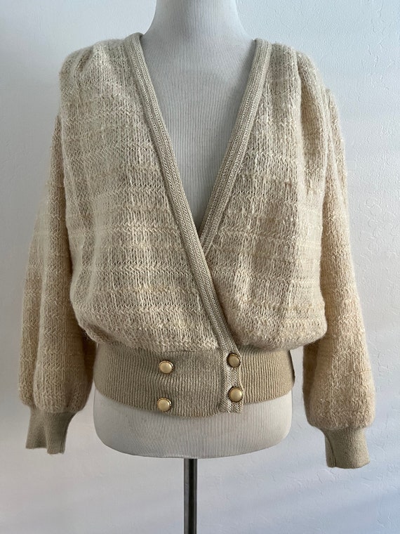 Ivory Deep Vee Cardigan