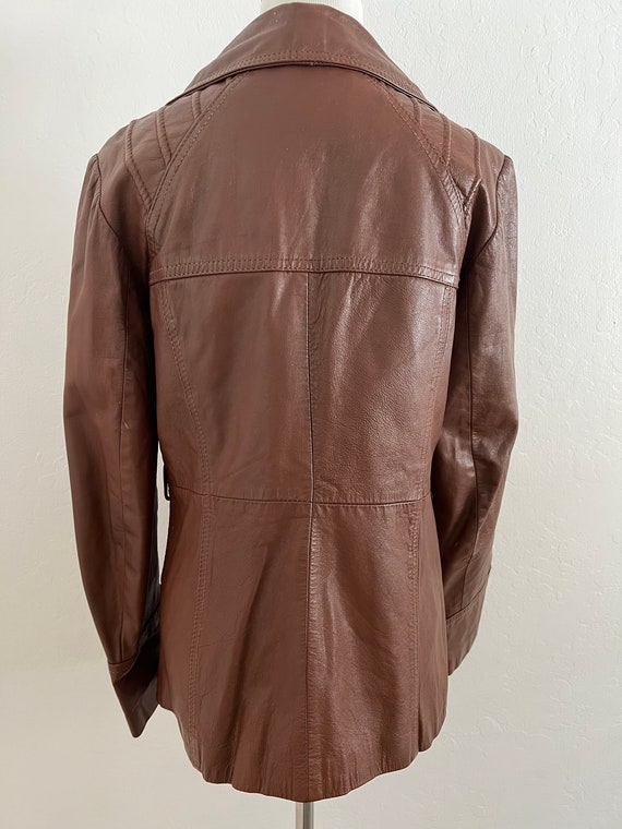 Brown Leather Jacket - image 6