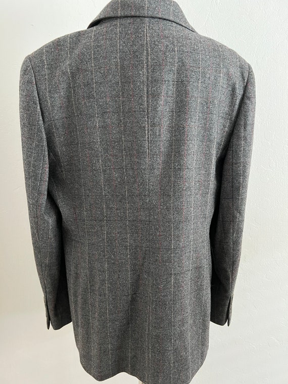 Gray Plaid Blazer - image 6