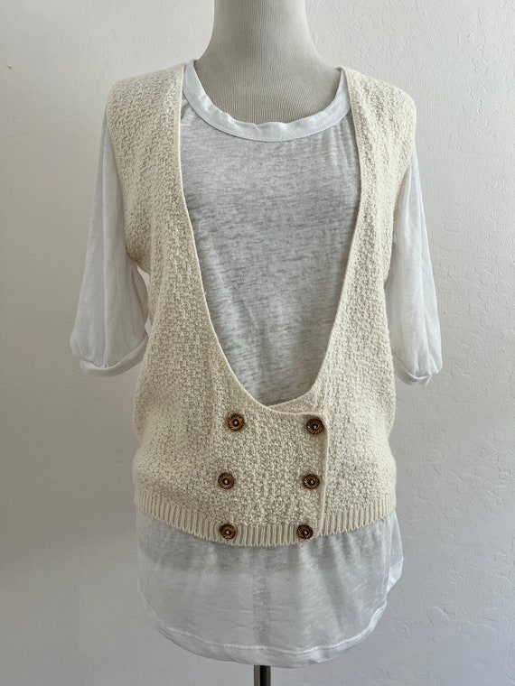 Ivory Sweater Vest