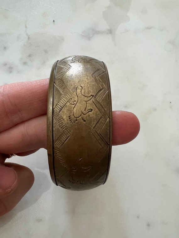 Boho Brass Cuff - image 1