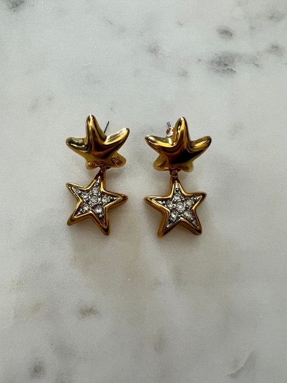 90’s Star Earrings - image 1