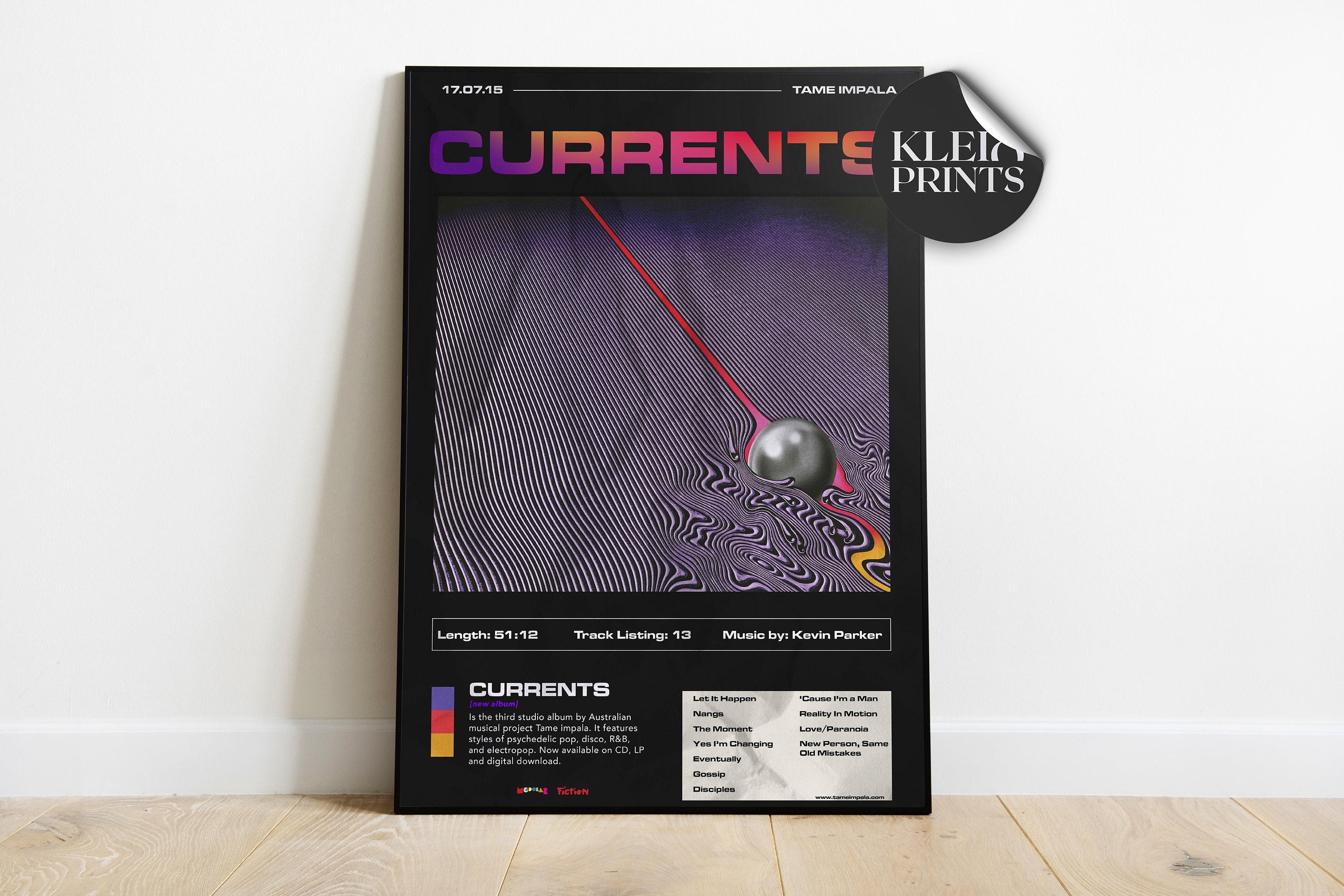 Discover Tame Impala - Currents - Album Art Poster - Musem Grade Paper Print