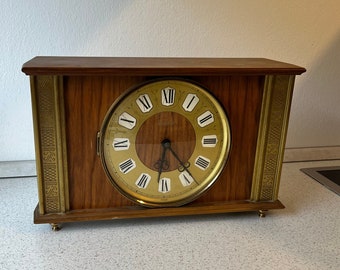 Table clock by ANKRA mantel clock grandfather clock vintage 60s