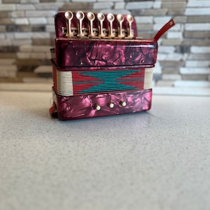 Old accordion mini accordion musical instruments child vintage
