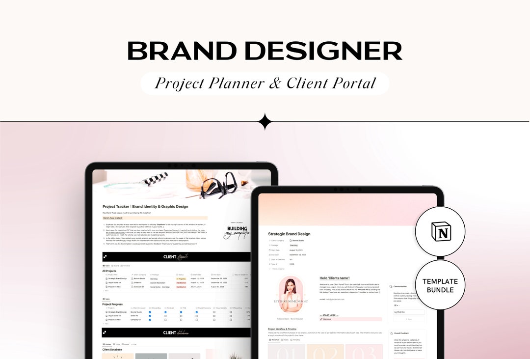 Notion Business Template for Designers, Project Planner & Client Portal ...