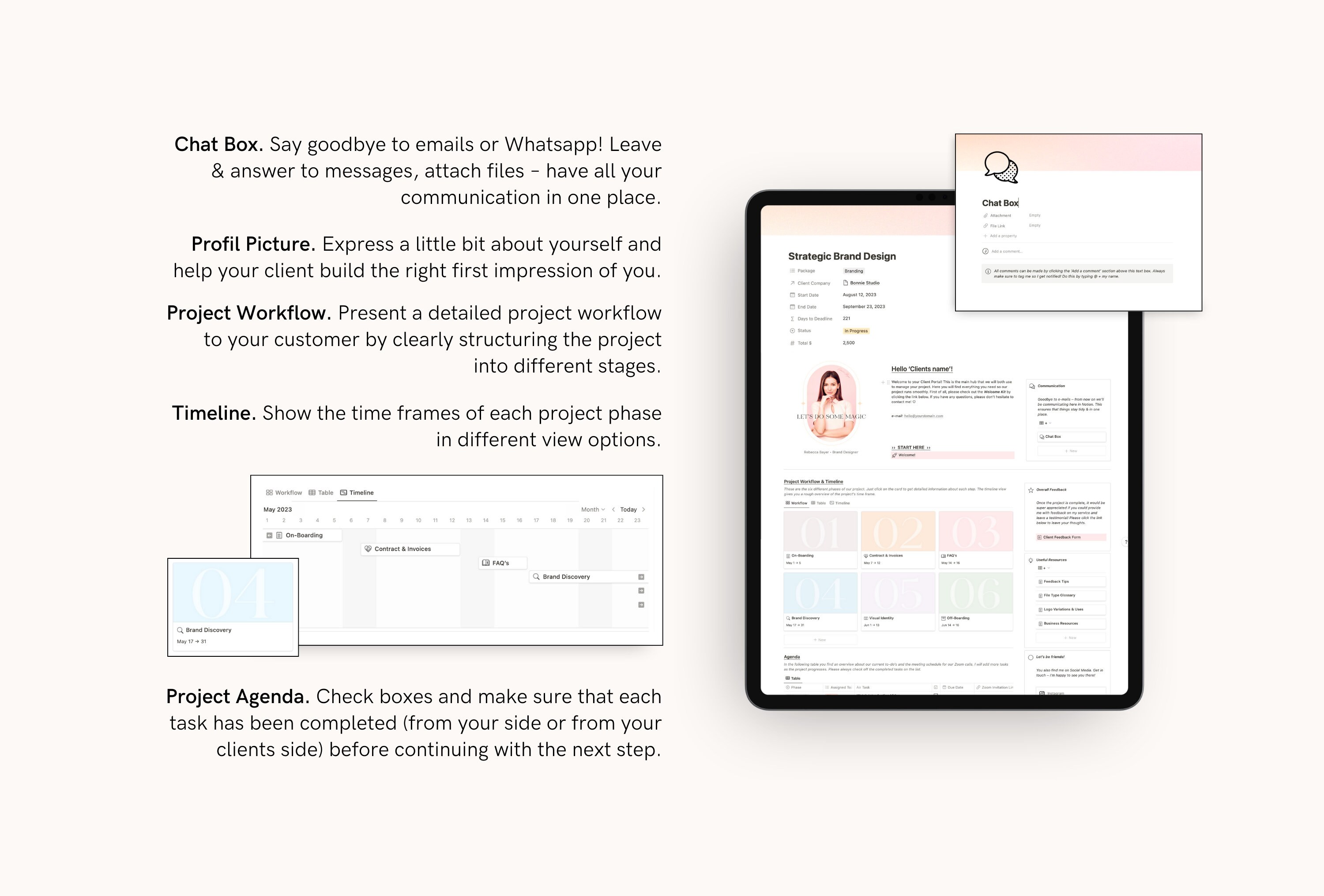 Notion Business Template for Designers, Project Planner & Client Portal ...