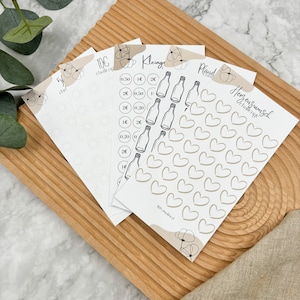 Savings challenges in A6 - Envelope method - Game challenges - Beige challenges - Budget binder - Gift for thrifty people - Gift idea