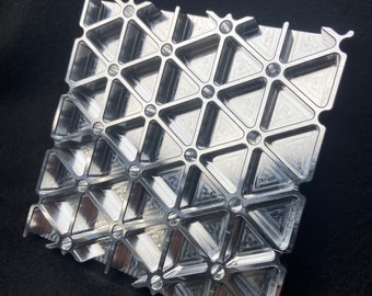 Aerospace Isogrid Aluminum Coaster