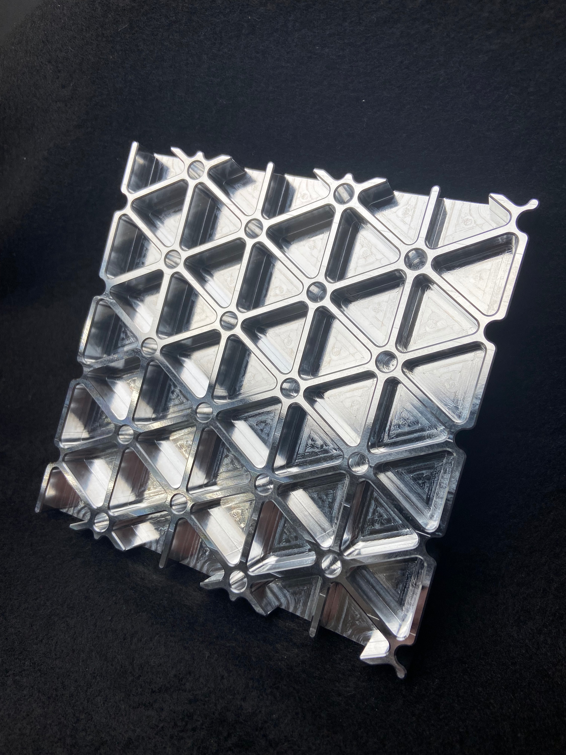 Aerospace Isogrid Aluminum Coaster Etsy Canada