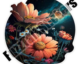 Astro Flowers Stickers Series 1: Astro Flower #7