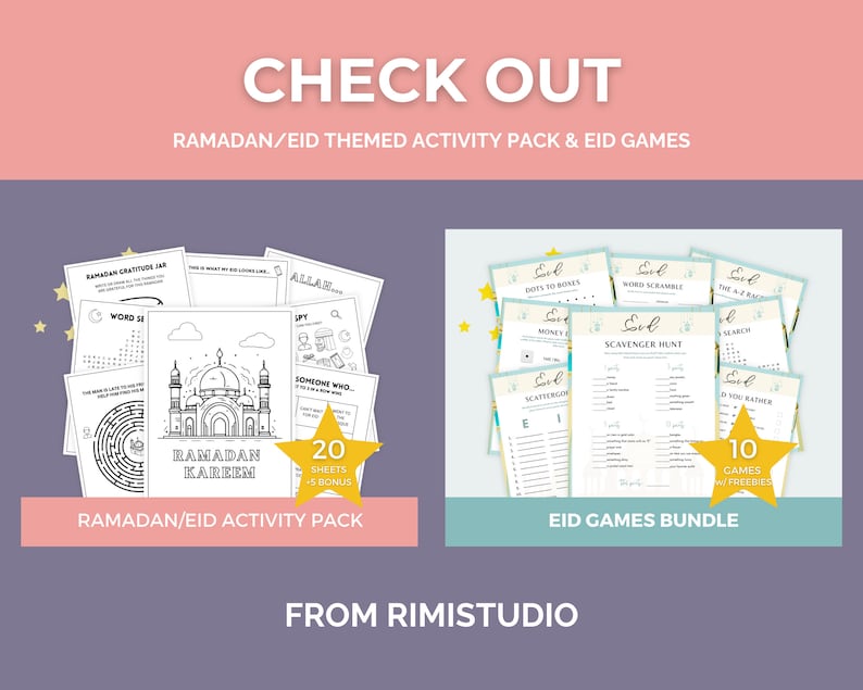 Islamic Activity Worksheets Printable, Muslim Kids Activity Book ...